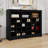 24 Shoe Console,Modern Shoe Cabinet Storage With Curved Base,Versatile Sideboard-200498638