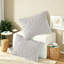 Ensembles de literie en chenille de coton touffetée de luxe, très grand gris, style bohème chic pour toutes les saisons