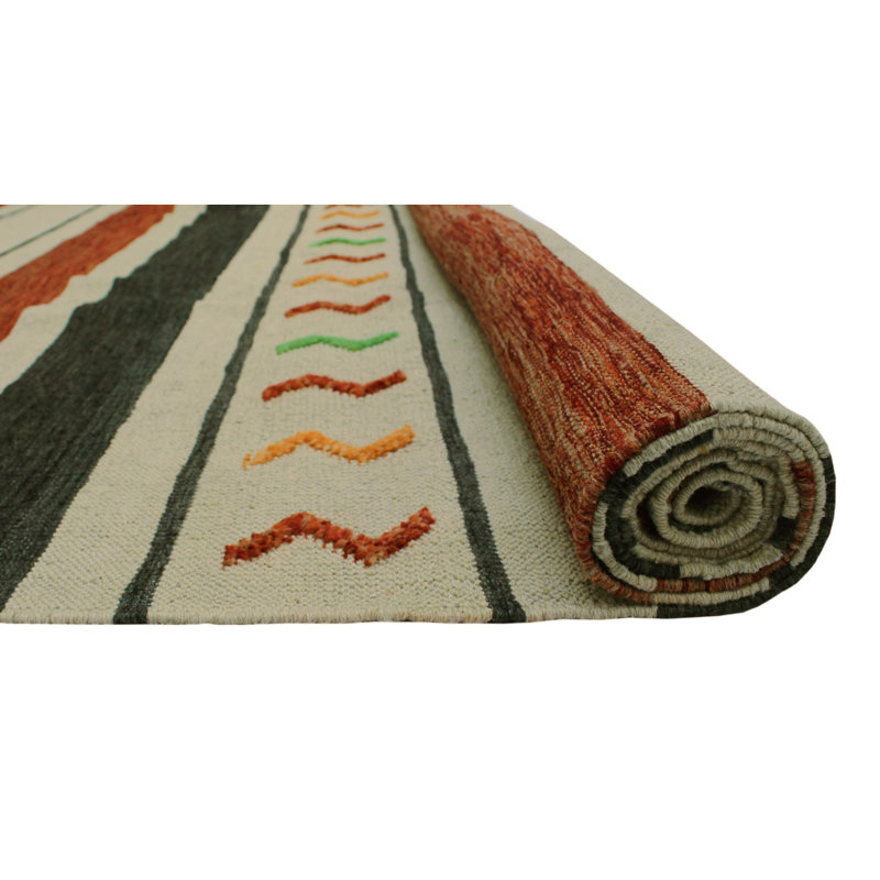 Alverson Wool Striped Indoor Rug