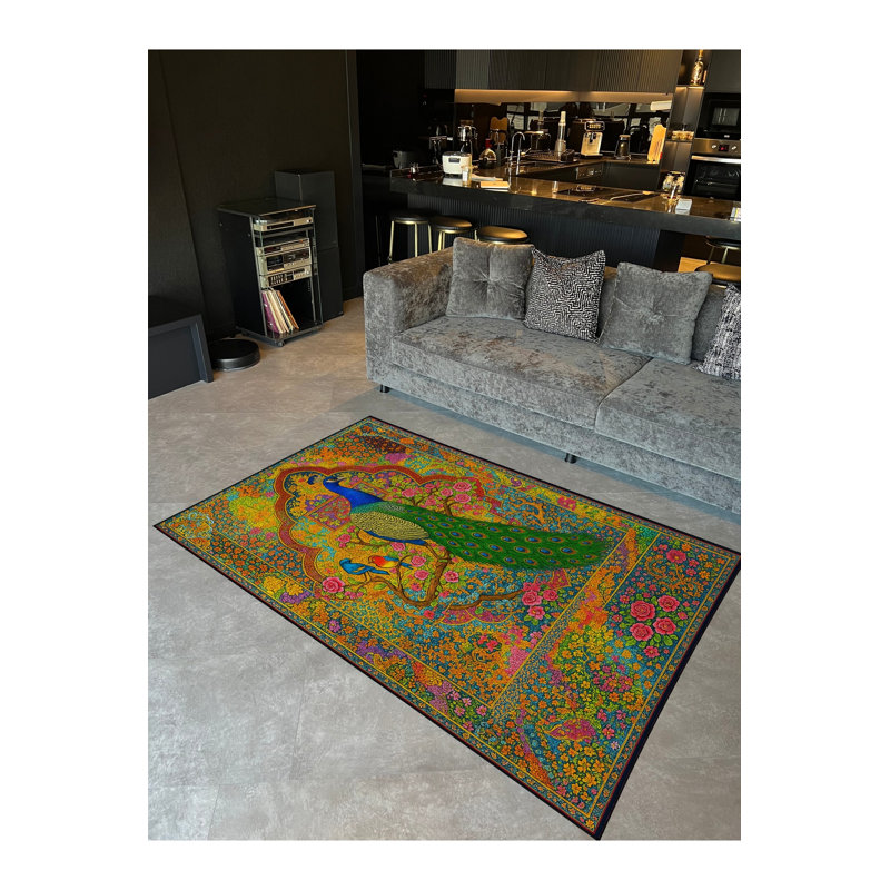 Tapis gris tissé Mosso, 4'11" x 7'7"