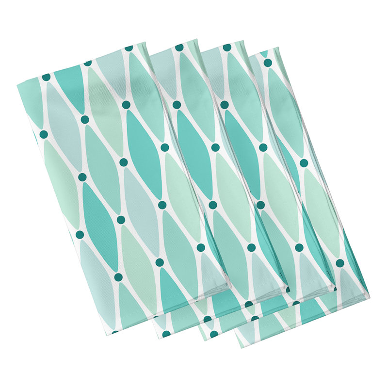 Ensemble de serviettes 4 pièces Odelina Raina, Aqua
