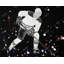 Napperon de hockey en polyester bleu | Sports Home Decor