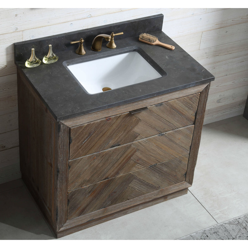 36'' Single Bathroom Vanity with Stone Top