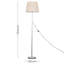 Gurpreet 154 H cm Traditional Floor Lamp-36154399-36154401-36154407
