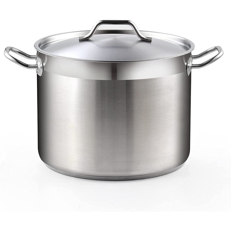 Cooks Standard Stockpots Stainless Steel, 24 Quart Professional Grade Stock  Pot with Lid, Silver