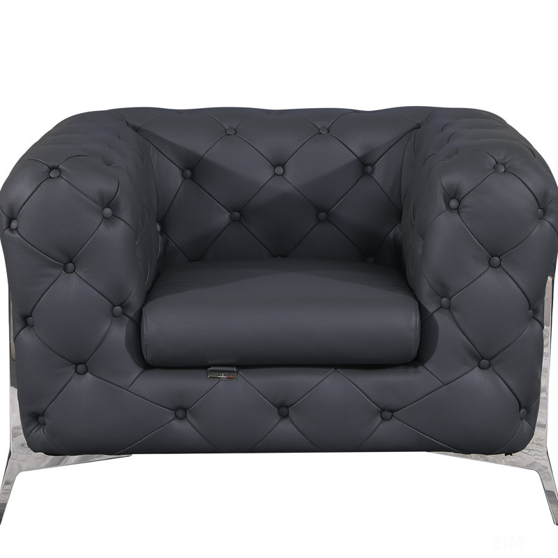 Fauteuil inclinable en cuir italien 100% Global Global