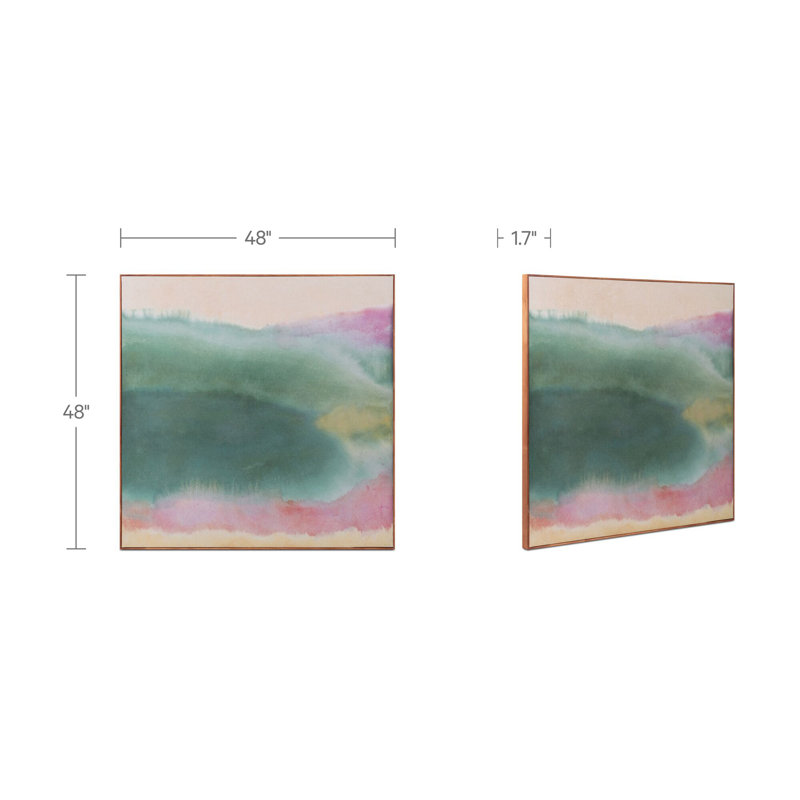 Lotus encadré, peinture