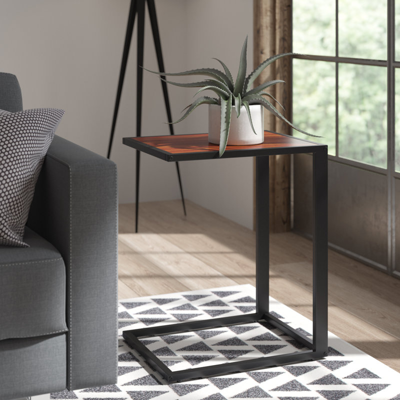 C Table End Table, Walnut