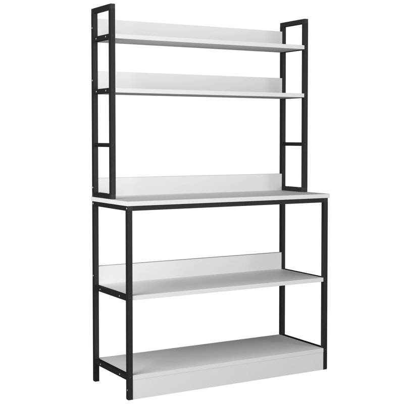 Adreinne Kitchen Island, White/Black