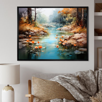 «Tranquil Lakes Rivers Urban Symphony IV», reproduction sur toile