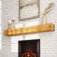 Floating Shelf Solid Wood  Fireplace Wall Shelf