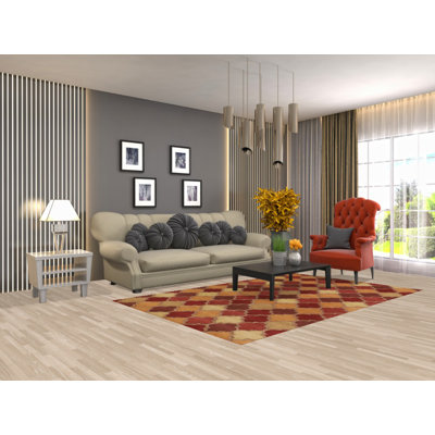 Tapis à motif de treillis Gabbeh All-Over
