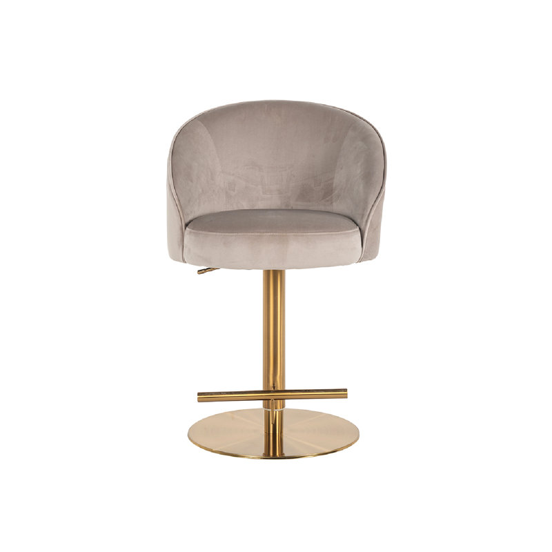 Zabi Swivel Adjustable Height Bar Stool, Brown