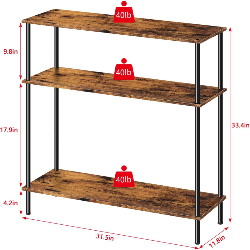 Contrell 32'' Console Table, Brown