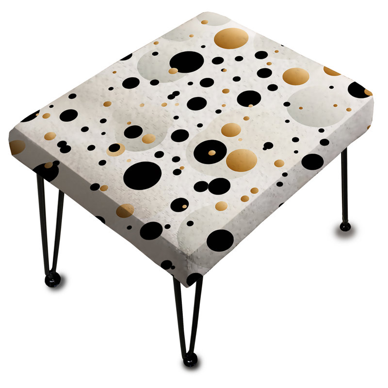 Minimalist Beauty Polka Dots Pattern - Polka Dots Rectangle Ottoman