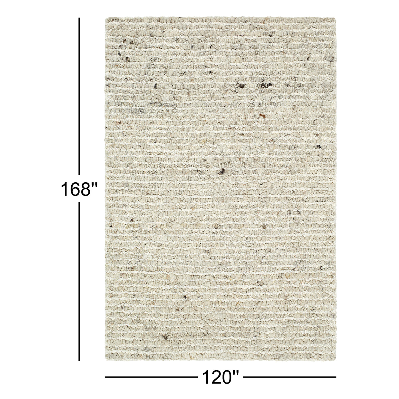 Amhurst Hand-Woven Wool Rug, Rectangle 10' x 14'