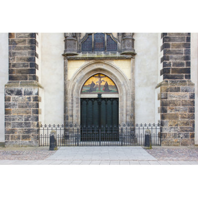 Church Door - Wrapped Canvas Print