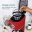 Cafetière 10 tasses Nostalgia Classic Retro, rouge-123034389