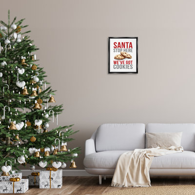 Santa We Have Cookies Floating Frame, design by Dogwood Portfolio