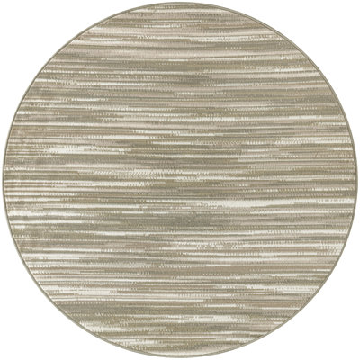 Abstract Machine Woven Area Rug in Green/Ivory