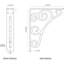 Support en fer forgé Tristan de 1 1/2 po x P 7 1/2 po x H 10 po (support central simple), laiton antique-30778885-30778898