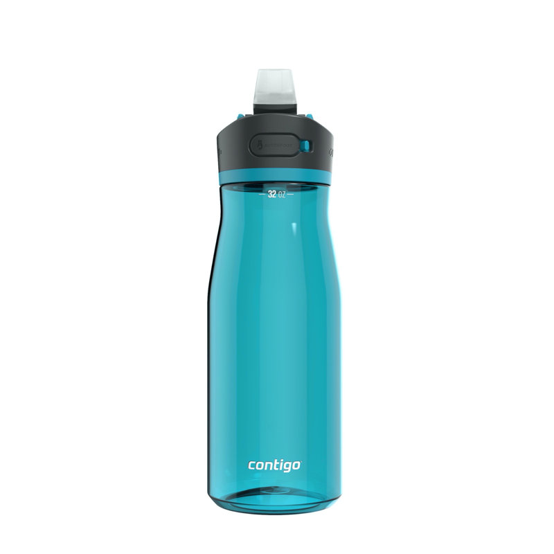Bouteille d'eau en plastique Tritan, 32 oz, Bleu clair