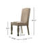Chaise d'appoint rembourrée Remus en brun clair