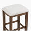 Ensemble de table de salle à manger en bois 4 pièces Casterton avec 3 tabourets rembourrés, mobilier de cuisine polyvalent-88062181-88062185-88062184