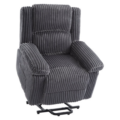 Power Lift Recliner Chair - Heat and Massage, Electric Lift Plush Recliner with Soft Padded Seat, Back Support & Armrests