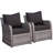  2-Person Aluminum Single Chairs