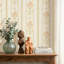 Non-Pasted Non-Woven 3D Embossed Wallpaper Roll