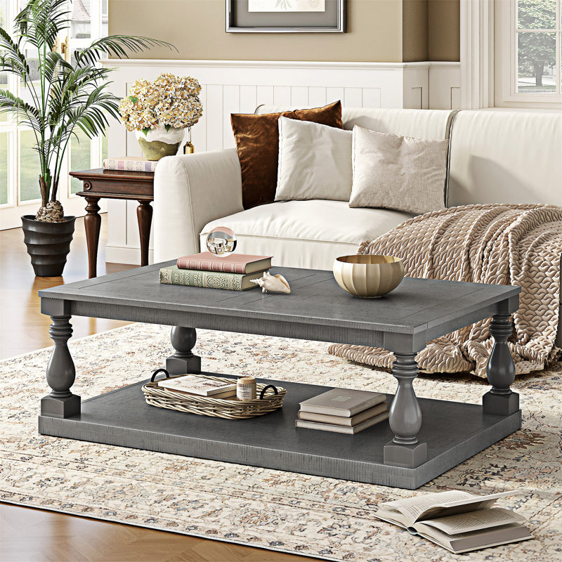 Table basse avec tablette