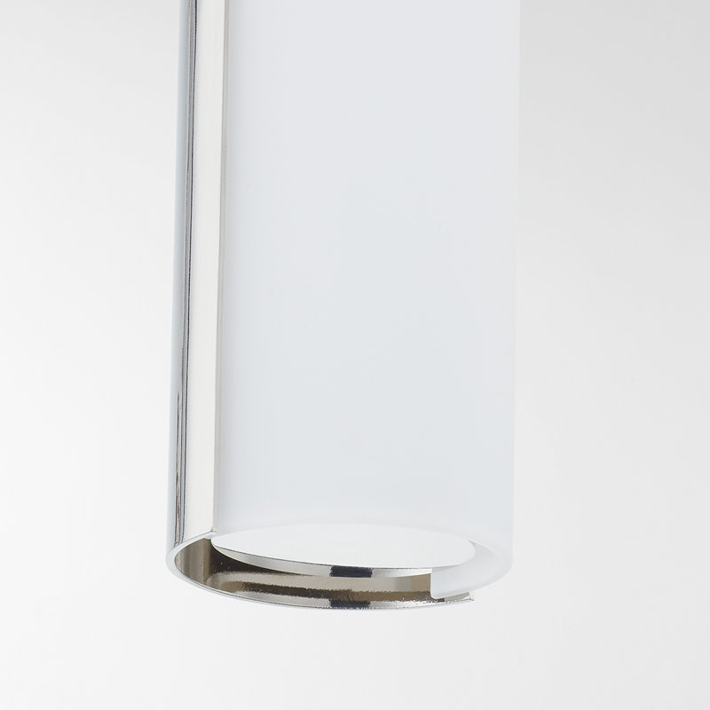 Applique à bras en acier, Nickel poli, H 18,75 po x l 6,5 po x P 3,75 po