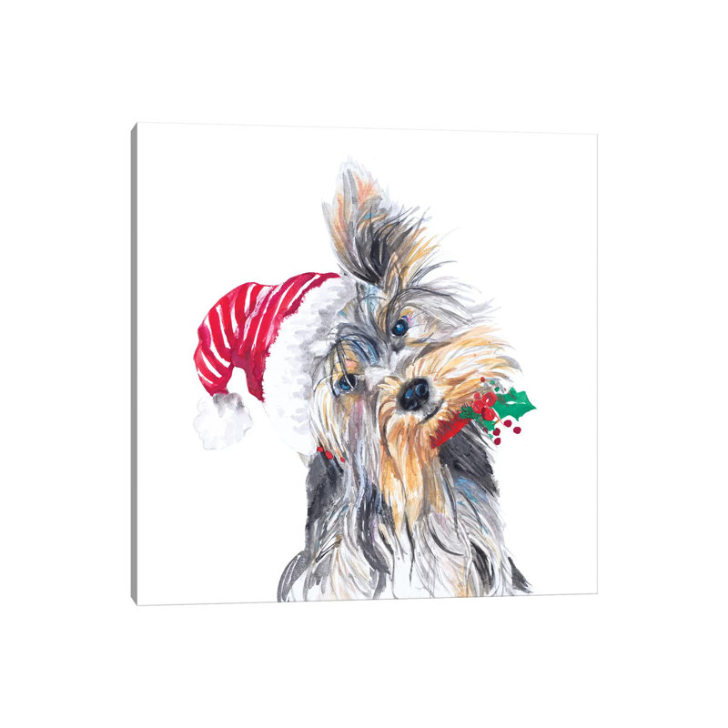 Holiday Dog III by Patricia Pinto - Wrapped Canvas Gallery-Wrapped Canvas Giclée, 45.72 cm H x 45.72 cm W