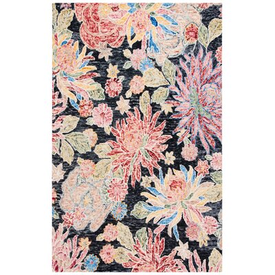 Red Barrel Studio® Delman Floral Rug & Reviews | Wayfair