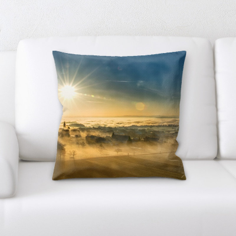 Coussin décoratif paysage