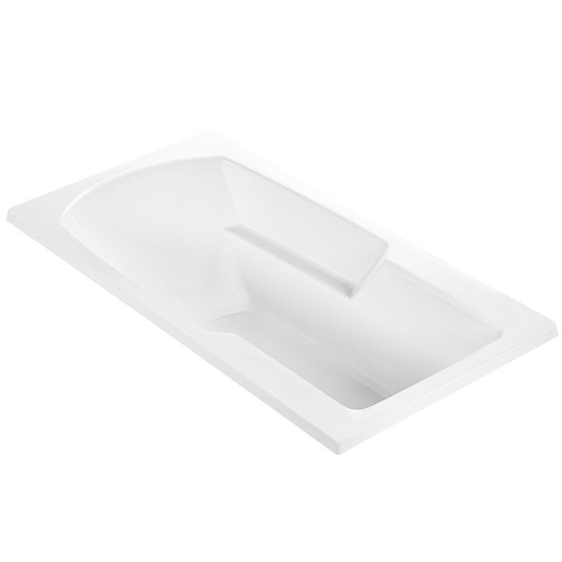 MTI Solutions 59.25" Drop In Air Bathtub, DoloMatte® Matte White