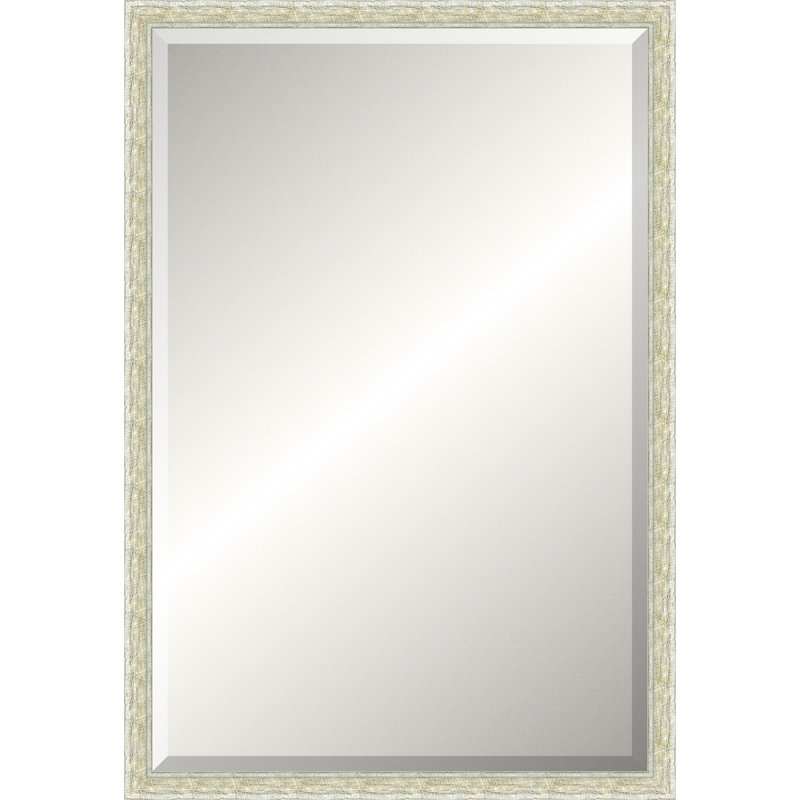 Textured White Legacy Mirror, Classic Vanity
