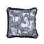 Housse de coussin réversible à imprimé animal