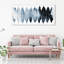 «Blues Abstract», reproduction panoramique encadrée côtière, reproduction d'art pour la salle de bain-68786064-68786065