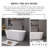 59.8 In. X 28.7 In. Acrylic Freestanding Soaking Bathtub In Glossy White