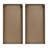Two-Tone Wood Panel Wall Decor With Leaf Accentuation Art Design For Interior