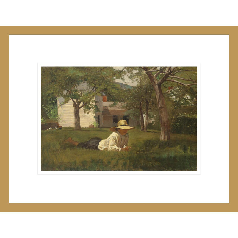«The Noonnage» par Winslow Homer, impression giclée sur cadre, H 13,13 po x l 16,75 po