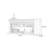White Solid + Manufactured Wood Freestanding Fireplace