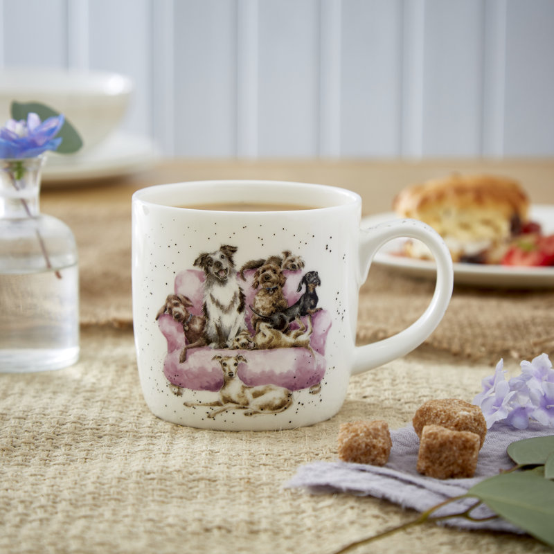 Wrendale Designs, Fine Bone China - Movie Night (Dogs) Mug