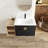 40 Inch Black Chestnut Bathroom Cabinetry, Soft Close Doors, Wall Mounted Furniture Vanity, Sink,