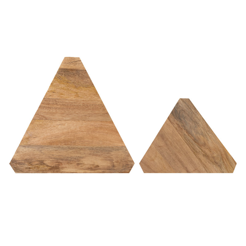 Solid Wood Nesting Tables, Natural