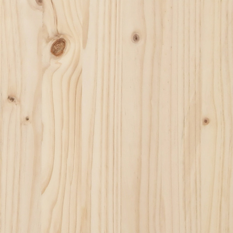 Solid Wood Bed Frame, 80.5cm x 185.5cm, Natural