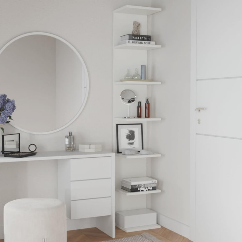 30cm W Manufactured Wood Wall Mounted Shelving Unit
