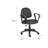 Wen Swivel Posture Chair, Loop Arms, Black Waterfall Seat